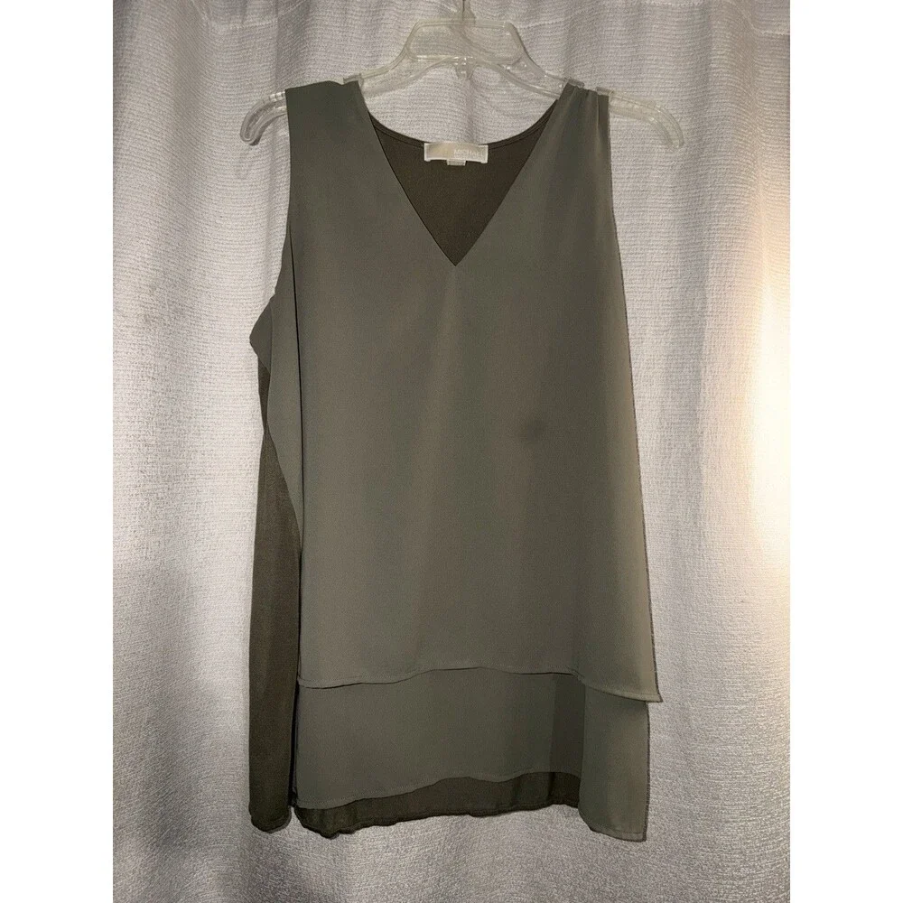 Michael Kors Blouse Size Large Olive Green